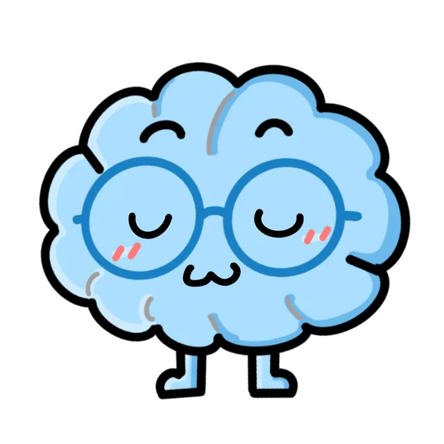 Brainy schaut freundlich